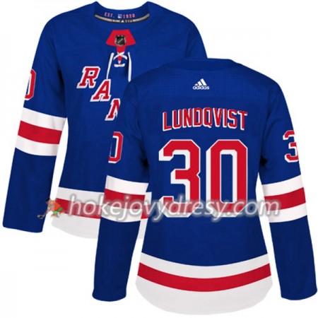 Dámské Hokejový Dres New York Rangers Henrik Lundqvist 30 Adidas 2017-2018 Modrá Authentic